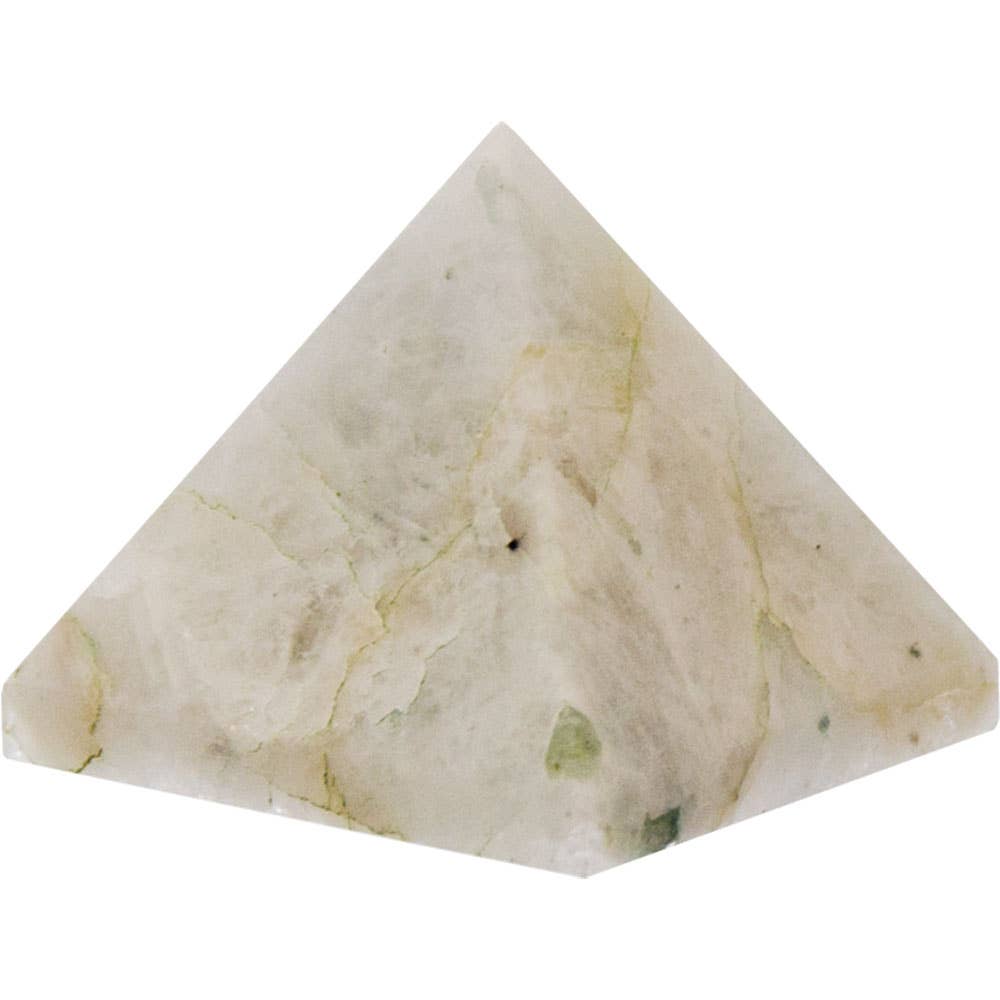 Pyramid-Rainbow Moonstone&Black Tourmaline / 25-30mm