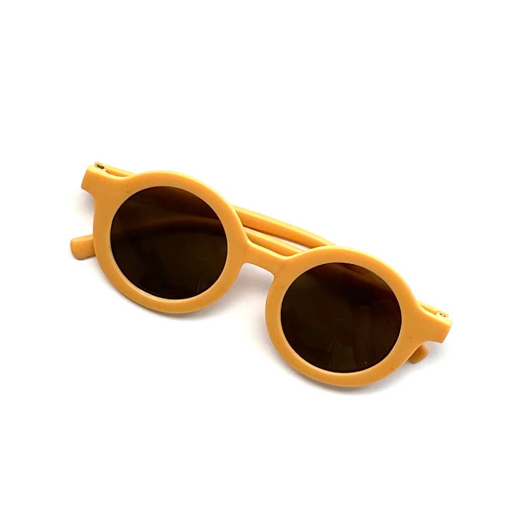 Retro Round Kids Sunglasses Matt Finish: Sage