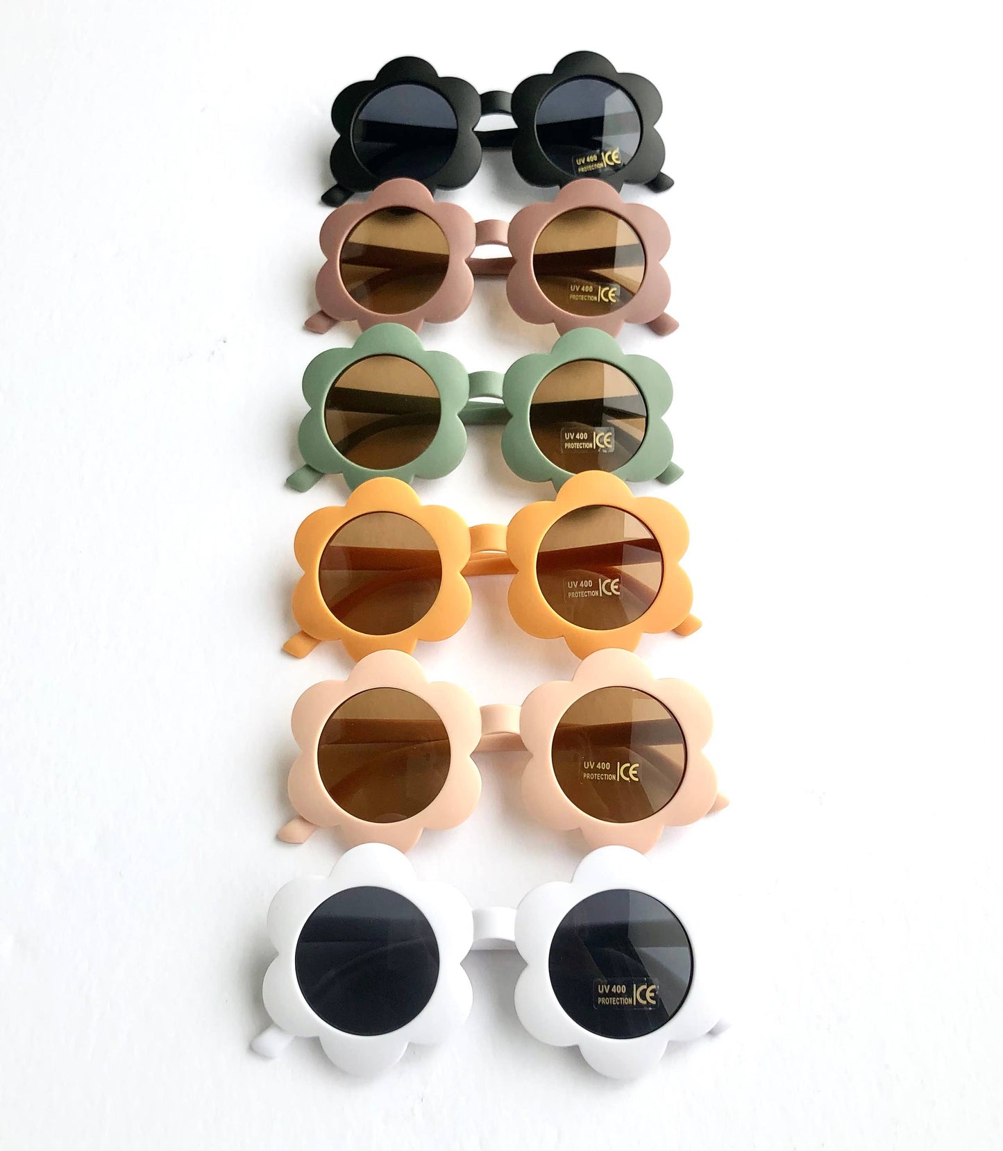 Girl's sunglasses daisy shape - matt pastel finish: Honey