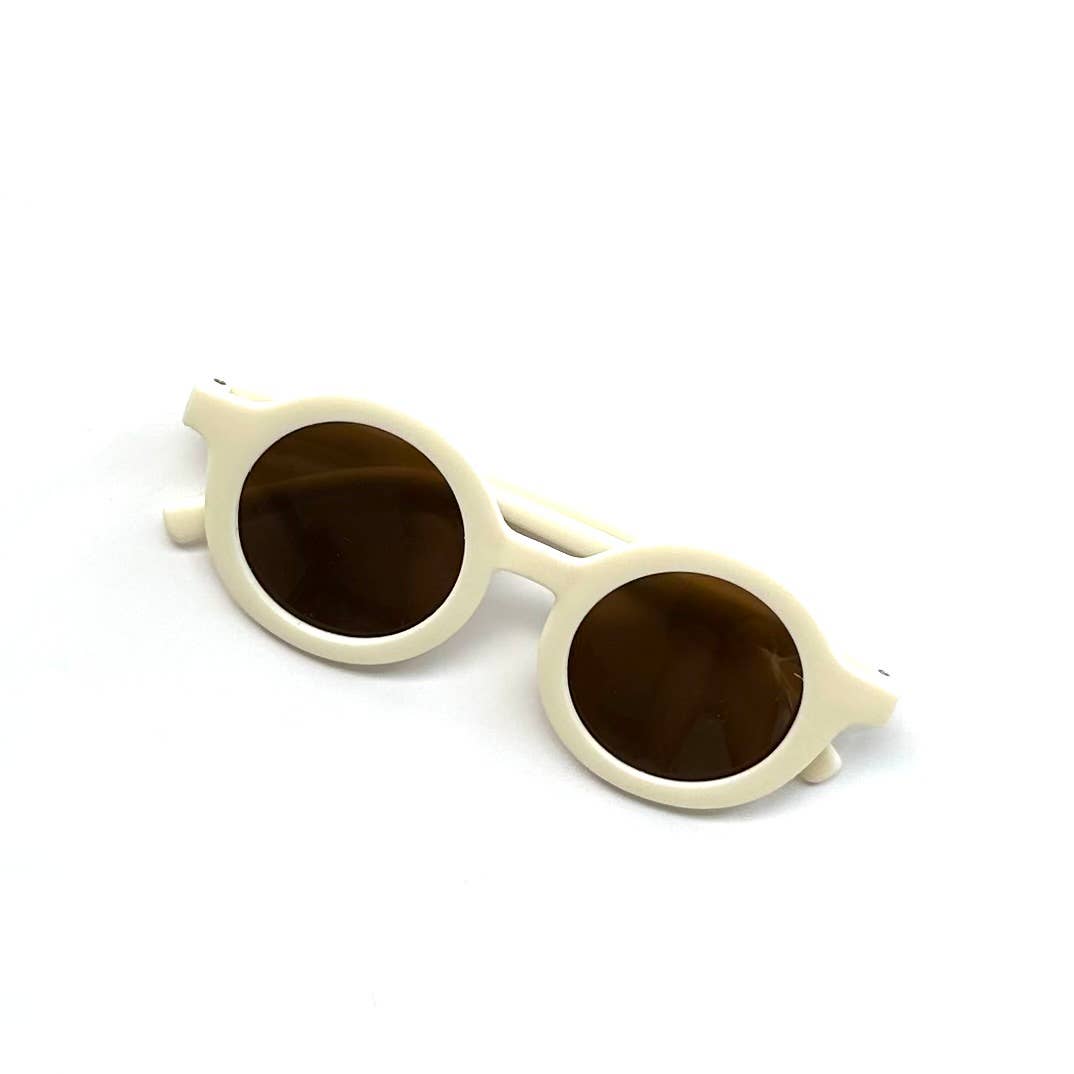 Retro Round Kids Sunglasses Matt Finish: Rusty