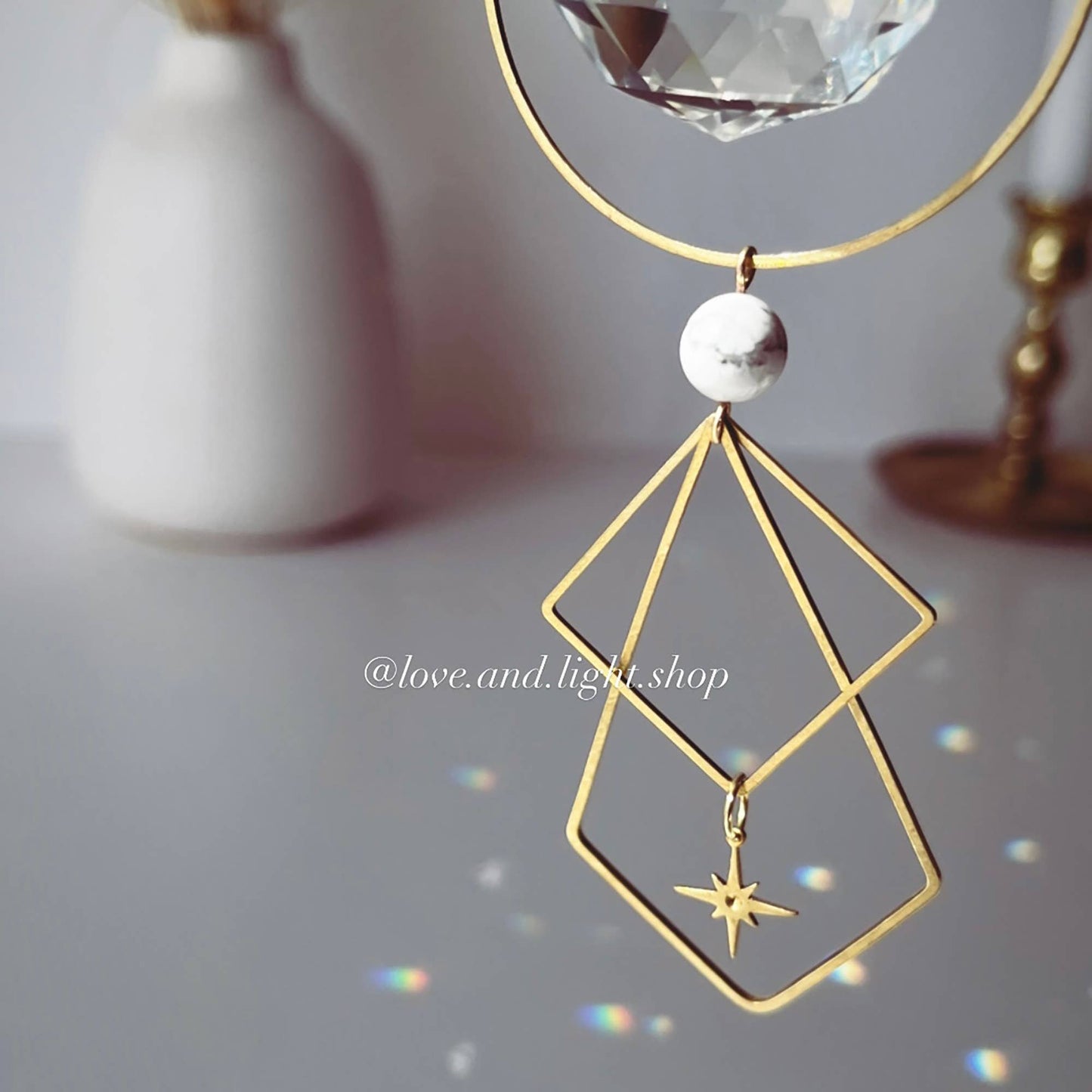 POLARIS Celestial Suncatcher + Howlite