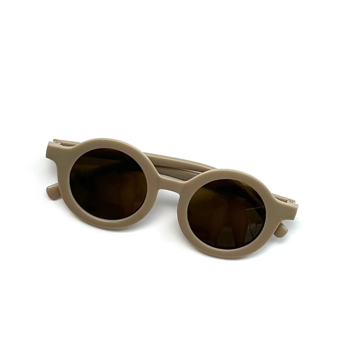 Retro Round Kids Sunglasses Matt Finish: Sage