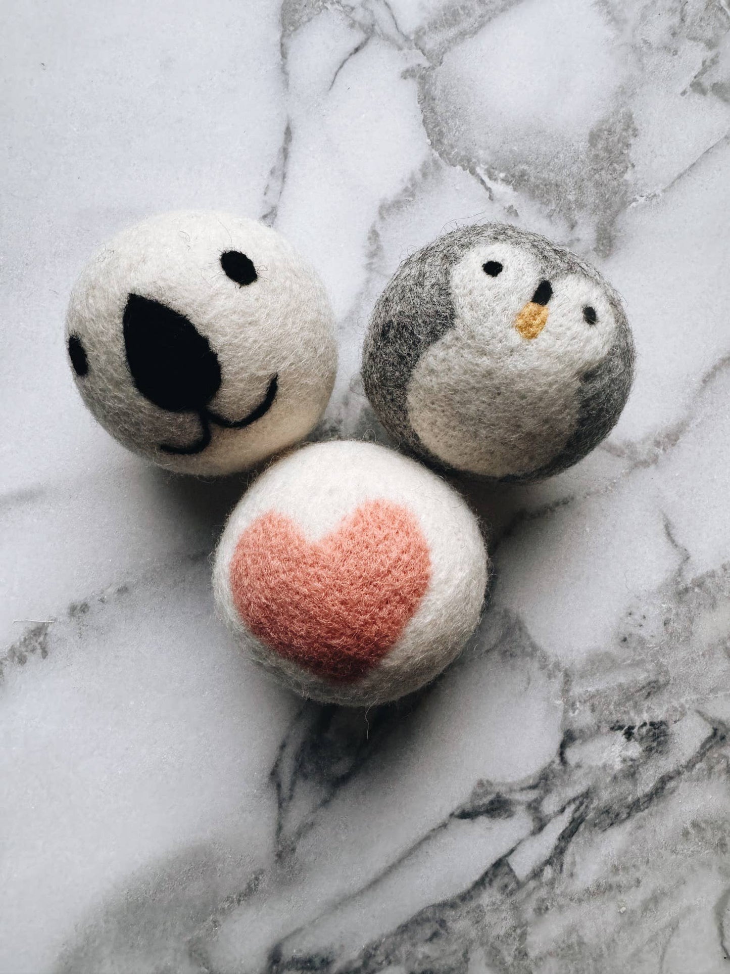 Organic wool dryer Balls - Singles
