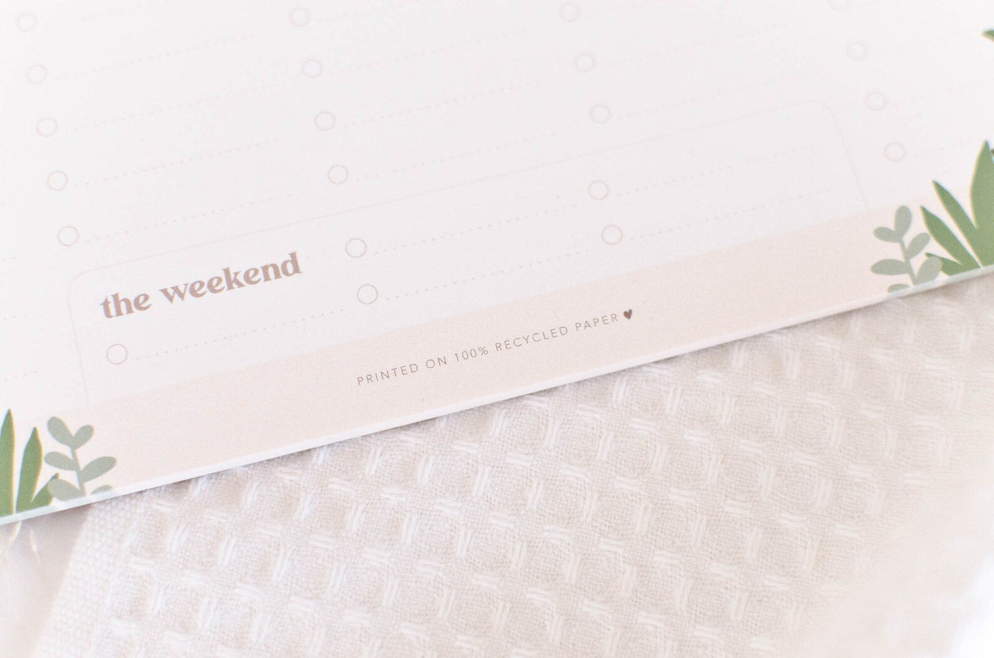 Weekly Planner Notepad