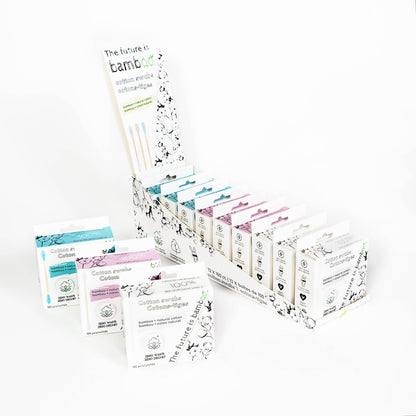 Bamboo Cotton Swabs - 100x