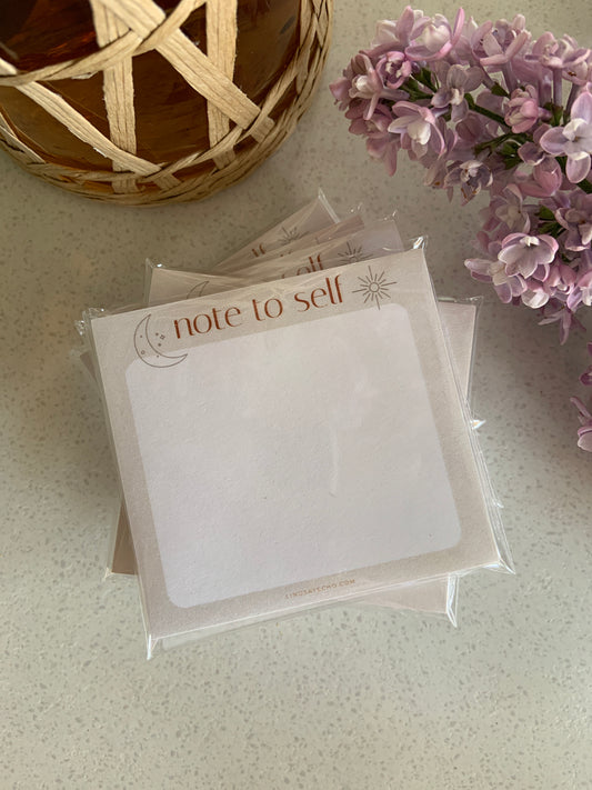 "Note to Self" Sticky Notes