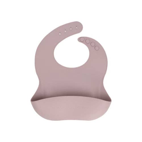 Silicone Baby Bib: Rose