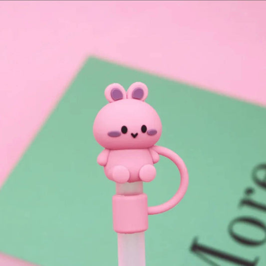 Pink Bunny Straw Cover - 10mm