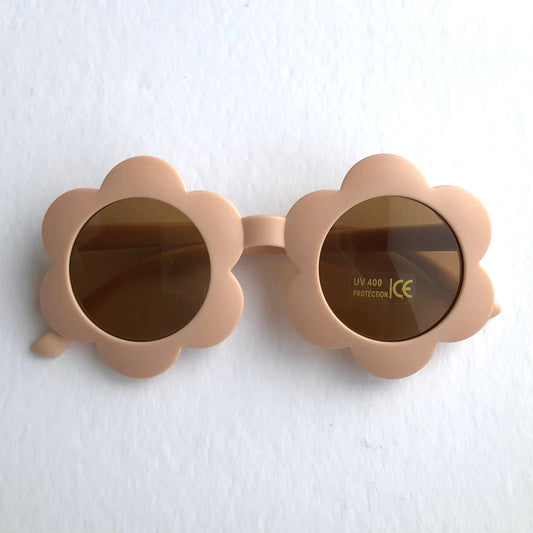 Girl's sunglasses daisy shape - matt pastel finish: Sandy pink
