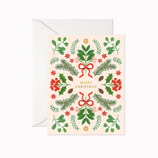Merry Christmas Berries | Greeting Card