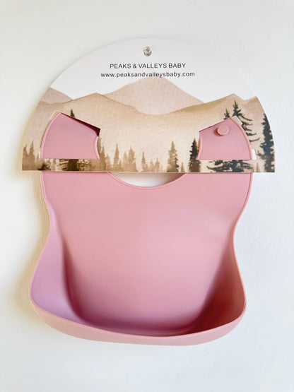 Silicone Baby Bib: Bark