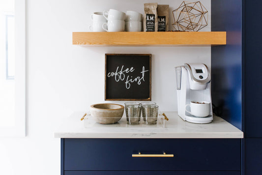 Coffee First Wood Sign