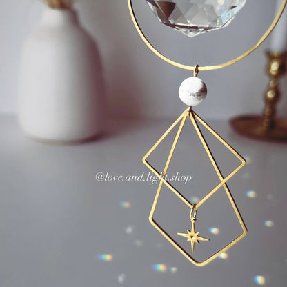 POLARIS Celestial Suncatcher + Howlite