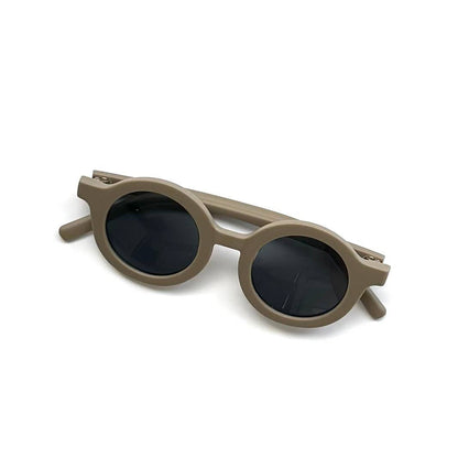 Retro Round Kids Sunglasses Matt Finish: Sage